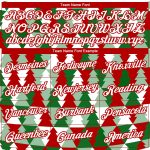 Custom Christmas Tree 3D Sports Hoodie with Personalized Name and Number - Stitched Kelly Green White-Red Pullover Sweatshirt