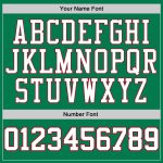 Custom Team Hoodie with Name and Number - Personalized Kelly Green White-Red Sports Pullover Sweatshirt Personalized Stitched