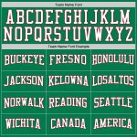 Custom Team Hoodie with Name and Number - Personalized Kelly Green White-Red Sports Pullover Sweatshirt Personalized Stitched