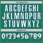 Custom Team Name and Number Stitched Hoodie Pullover Sweatshirt in Kelly Green White-Royal Personalized Stitched Kelly Green