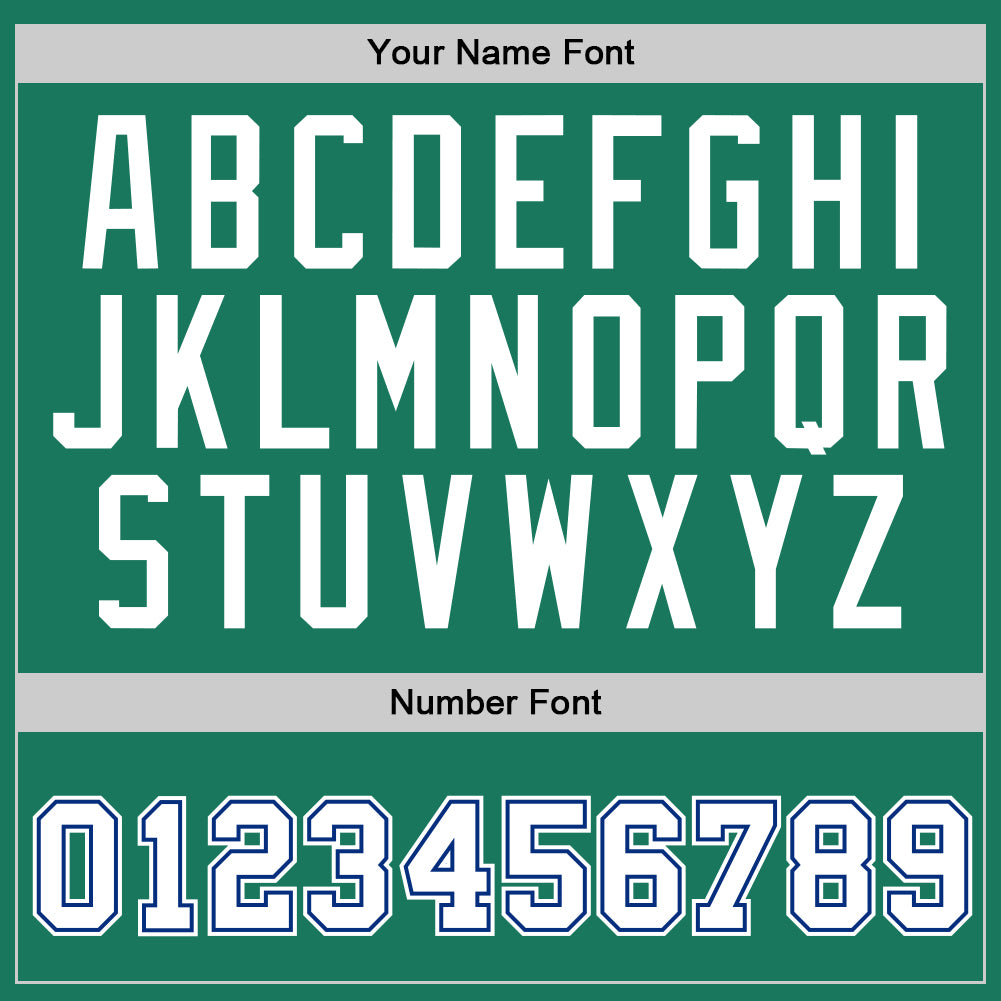 Personalized Stitched Kelly Green White-Royal Sports Pullover Sweatshirt Hoodie Custom Stitched Kelly Green White-Royal Sports Hoodie Sweatshirt Personalized Stitched Kelly Green White-Royal Sports Pullover - Image 5