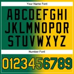 Custom Team Hoodie with Name & Number - Personalized Stitched Kelly Green Yellow-Black Gradient Fashion Sports Pullover Sweatshirt