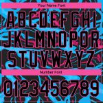 Custom Team Name Number Hoodie 3D Pattern Light Blue Black Pink Stitched Sports Pullover Sweatshirt Personalized Stitched