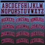 Custom Team Name Number Sports Hoodie Pullover Light Blue Black Pink Fade Personalized Stitched Sweatshirt Personalized Stitched