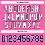 Custom Name Number Pullover Sports Hoodie Sweatshirt Light Blue Black-Pink Stylish Split Design Personalized Stitched Light