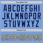 Custom Name and Number Light Blue Camo Navy Pullover Hoodie Sweatshirt for Sports Team Personalized Stitched Light Blue Camo-Navy