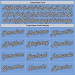 Custom Name Number Sports Hoodie Sweatshirt Light Blue Gray Navy Pullover - Personalized Team Apparel Personalized Stitched