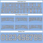 Custom Name Number Football Hoodie Sweatshirt Light Blue Gray Steel Gray Pullover Personalized Team Apparel Personalized