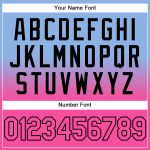Custom Name and Number Hoodie - Personalized Light Blue Pink-Black Fade Sports Pullover Sweatshirt Personalized Stitched