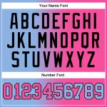 Custom Light Blue Pink-Black Gradient Sports Hoodie with Personalized Name and Number - Pullover Sweatshirt Personalized