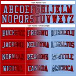 Custom Team Name Number Hoodie Sports Pullover Sweatshirt Light Blue Red Black Gradient Fashion Stitched Personalized Stitched