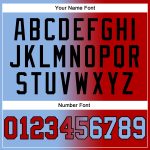 Custom Team Name Number Hoodie Sports Pullover Sweatshirt Light Blue Red Black Gradient Fashion Stitched Personalized Stitched