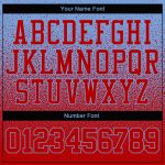 Custom Team Hoodie with Personalized Name and Number - Light Blue Red Fade Stitched Fashion Sports Pullover Sweatshirt Personalized