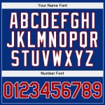 Custom Light Blue Red-Royal Sports Hoodie with Name and Number, Personalized Stitched Pullover Sweatshirt for Teams Personalized