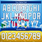 Custom Name Number 3D Tropical Surfing Santa Hoodie - Light Blue White Gold-Royal Pullover Sweatshirt Personalized Stitched