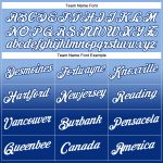 Personalized Light Blue White-Royal Fade Hoodie | Fashion Sports Pullover Sweatshirt Personalized Stitched Light Blue White-Royal