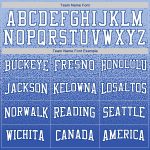 Custom Stitched Light Blue White-Royal Fade Sports Hoodie with Team Name and Number - Fashion Pullover Sweatshirt Personalized
