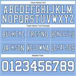 Custom Name Number Football Hoodie Light Blue White-Royal Stitched Pullover Sweatshirt Personalized Stitched Light Blue White-Royal