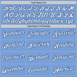 Custom Team Name and Number Pullover Hoodie Sports Sweatshirt Light Blue White-Royal Stitched Design Personalized Stitched