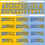 Custom Name Number Sports Hoodie Pullover in Light Blue Yellow-Navy Gradient Fashion Design - Personalized Stitched Sweatshirt
