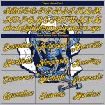 Custom Dinosaur Sports Hoodie - Personalized Light Gray Yellow-Navy 3D Pullover Sweatshirt with Team Name & Number Personalized