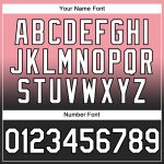 Custom Name Number Sports Hoodie Medium Pink White Black Fade Stitched Pullover Sweatshirt Fashion Personalized Stitched