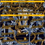 Custom Name & Number Sports Hoodie for Men, Personalized 3D Pattern Design with Elephant & Tropical Palm Tree in Navy Black-Gold