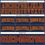 Custom Navy Crimson-Gold Football Hoodie with Stitched Name & Number | Personalized Pullover Sweatshirt Personalized Stitched
