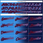 Custom Name Number Hoodie Sweatshirt, Personalized Stitched Navy Electric Blue Red Gradient Fashion Sports Pullover Personalized
