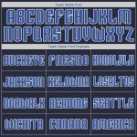 Custom Name Number Hoodie Pullover Sweatshirt for Sports Team in Navy Gray-Blue, Personalized Stitched Design Personalized