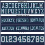 Custom Name and Number Football Hoodie Sweatshirt - Personalized Stitched Navy Gray-Teal Pullover Personalized Stitched Navy
