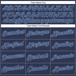 Personalized Navy Light Blue Sports Hoodie Sweatshirt Pullover - Custom Stitched Design Personalized Stitched Navy Light