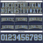 Custom Name Number Football Hoodie Sweatshirt Personalized Stitched Navy Light Blue Yellow Pullover Personalized Stitched
