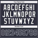 Custom Name Number Personalized Navy White Sports Hoodie Pullover Sweatshirt Personalized Stitched Navy Navy-White Sports