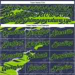 Custom 3D Pattern Torn Paper Style Sports Hoodie with Name & Number - Personalized Stitched Navy Neon Green Sweatshirt Personalized