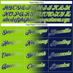 Custom Name Number Pullover Hoodie for Sports, Personalized Stitched Navy Neon Green Gray Gradient Sweatshirt Personalized