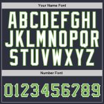 Custom Team Name Number Hoodie Sweatshirt Pullover Navy Neon Green-White Personalized Stitched Sports Apparel Personalized