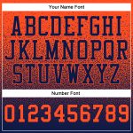 Custom Team Name Number Pullover Hoodie - Personalized Navy Orange Fade Stitched Fashion Sports Sweatshirt Personalized Stitched