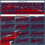 Custom Team Pullover Hoodie with Personalized Name and Number, Stitched Navy Red 3D Torn Paper Pattern Sweatshirt Personalized