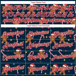 Custom Name and Number 3D Sports Sweatshirt Hoodie for Christmas - Personalized Navy Red-White Design Personalized Stitched