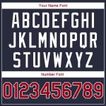 Custom Name Number Sports Hoodie Pullover Sweatshirt - Personalized Red White Navy Team Apparel Personalized Stitched Navy