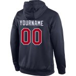 Custom Name Number Sports Hoodie Pullover Sweatshirt - Personalized Red White Navy Team Apparel Personalized Stitched Navy