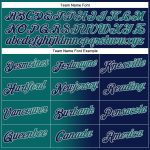 Custom Name and Number Hoodie - Navy Teal-Gray Gradient Sports Pullover Sweatshirt, Personalized Fashion Wear Personalized