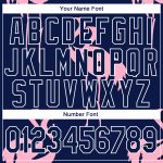 Custom Name Number Flamingo Sports Pullover Hoodie Personalized 3D Pattern Navy-White Sweatshirt Personalized Stitched Navy-White