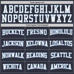 Personalized Custom Team Name Number Hoodie Sweatshirt Pullover Navy Light Blue Stitched Sports Personalized Stitched Navy