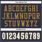 Personalized Navy White Old Gold Sports Hoodie Sweatshirt for Men and Women Personalized Stitched Navy White-Old Gold Sports