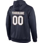 Custom Name Number Pullover Hoodie for Sports - Personalized Navy White Old Gold Sweatshirt Personalized Stitched Navy White-Old