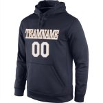 Custom Name Number Pullover Hoodie for Sports - Personalized Navy White Old Gold Sweatshirt Personalized Stitched Navy White-Old