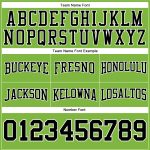 Custom Neon Green Black-White Football Hoodie Sweatshirt with Personalized Name and Number - Stitched Pullover Personalized