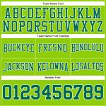 Custom Name Number Neon Green Football Hoodie Sweatshirt Pullover - Personalized Stitched Team Apparel Personalized Stitched